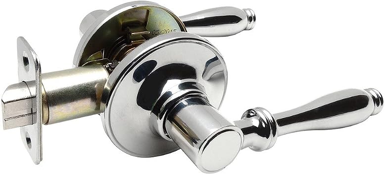 Villa Polished Chrome Passage Door Lever