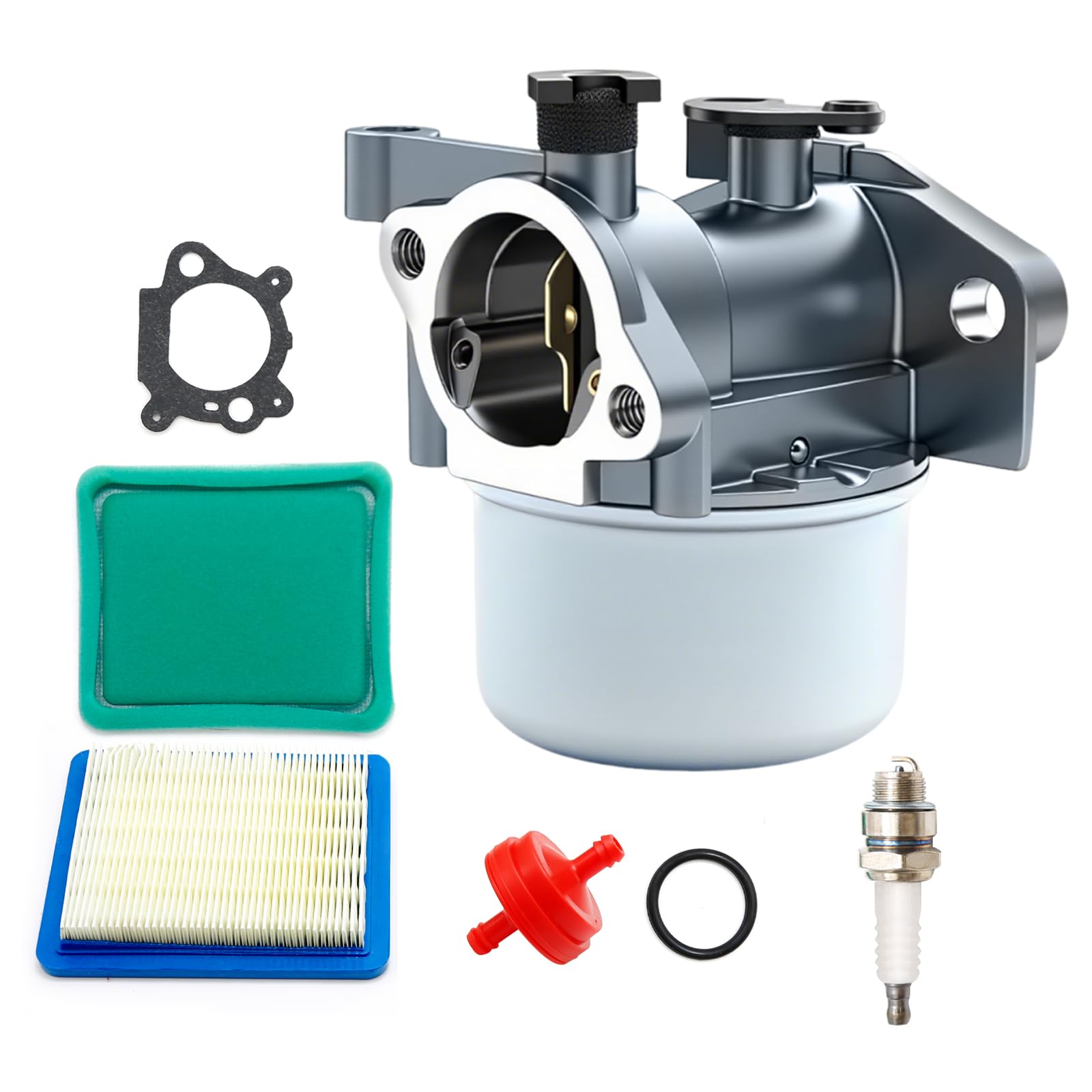 Hoypeyfiy Vergaser-Luftfilter Tune Up Kit Ersatz für 675 675ex 725ex Serie Motor 799866 790845 491588S 799871 796707 794304 Craftsman 190CC Rasenmäher