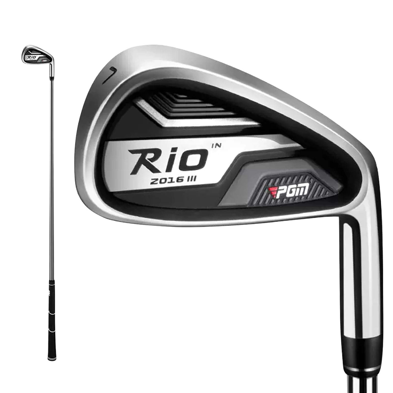 GM Golf Club Rio 2016 III Men's #7 Iron - Right Handed Single Club for Beginner Practice and Competition