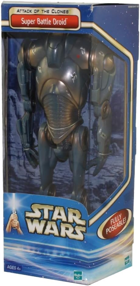 Star Wars Attack of the Clones Super Battle Droid Boxed Figure