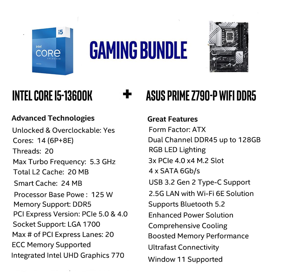 Amazon.in: Buy Micro Center Intel Core i5-13600K 14 (6P+8E) Cores