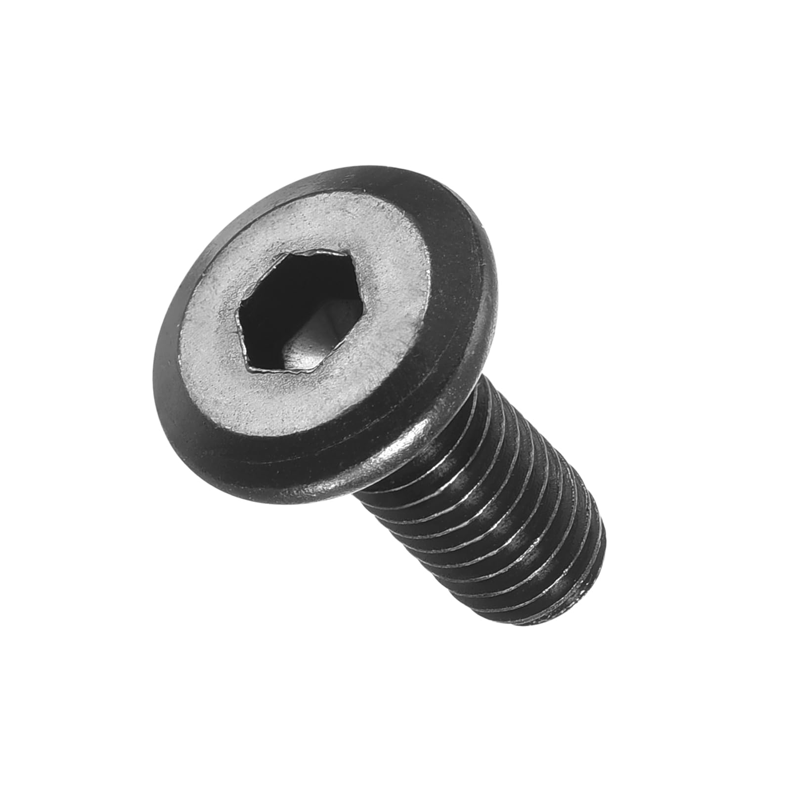 METALLIXITY Flat Head Hex Socket Cap Screws Bolts(M6-1x14) 25Pcs, Steel Hex Socket Furniture Bolts Screws