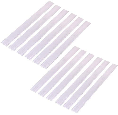 12 barras planas cuadradas de aluminio de 18" (3 mm) x 1" (25 mm) de largo de 0.118" 6061 placa de uso general, T6511 sólido
