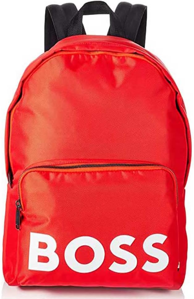 HUGO BOSS バックパック　美品 BOSS - バックパック フォイルプリント ロゴ - ブラック