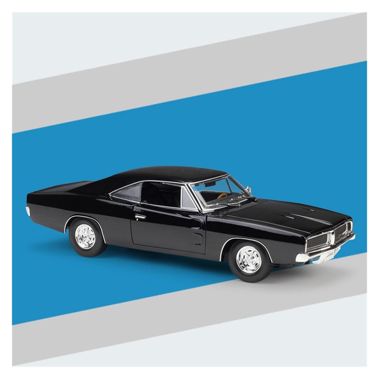 Btwodian Scale Model Car 1:18 For DODGE For CHARGER R T Car Metal Diecast Model Vehicle Desk Decoration