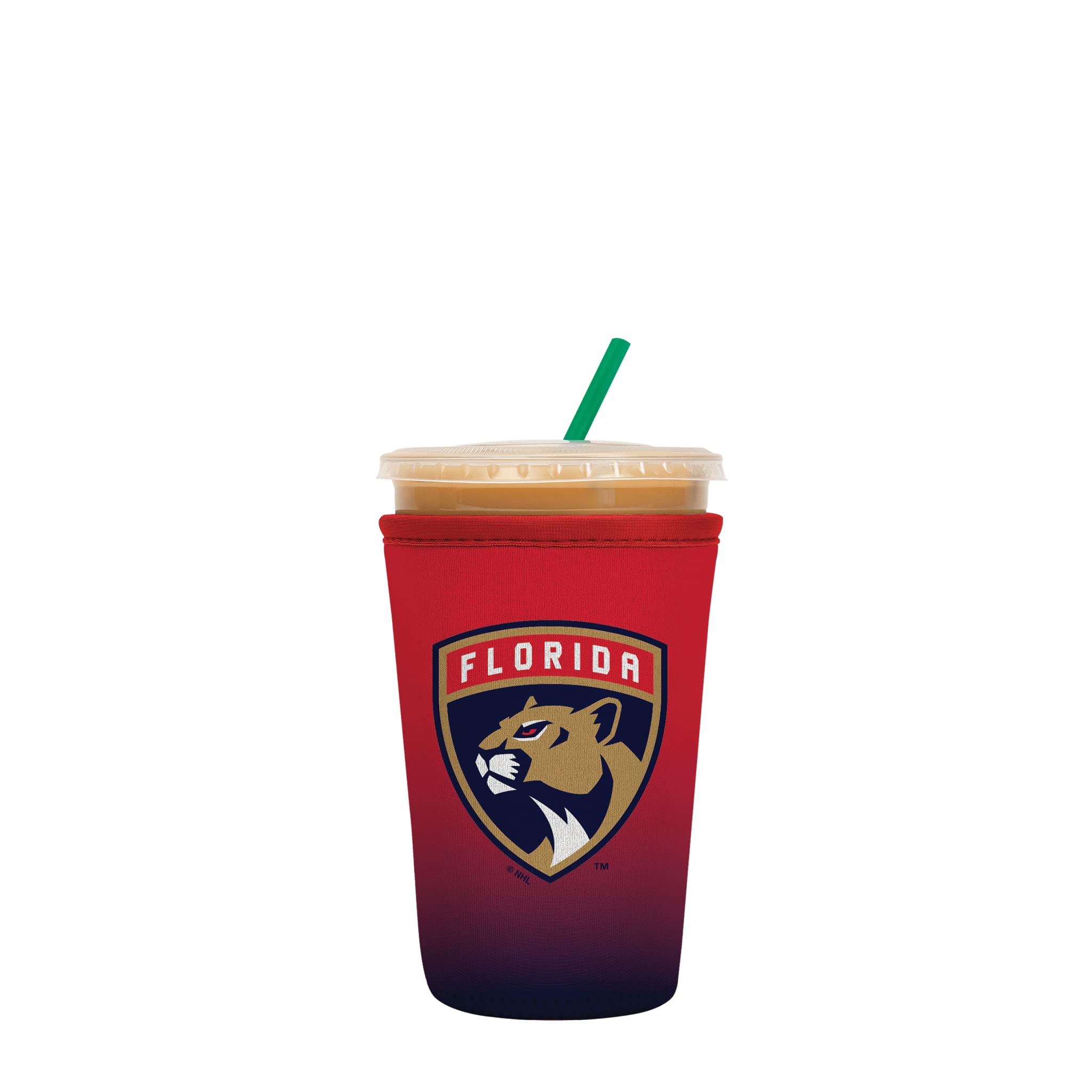 Sok It JavaSok NHL Hockey Iced Coffee & Cold Soda Insulated Neoprene Cup Sleeve (Florida Panthers, Medium: 22-28oz)