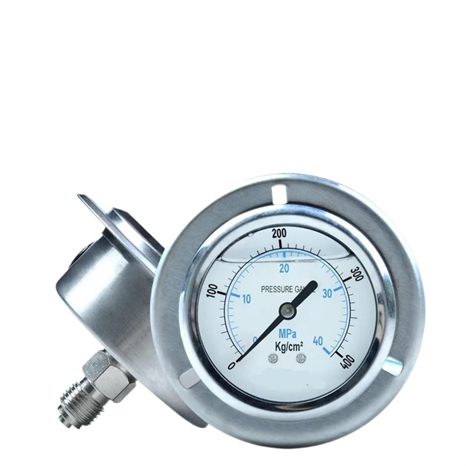 Manometro antivibrazione assiale 0-60Mpa Manometro Idraulico per Acqua, Olio e Aria in Acciaio Inox Resistente agli Urti con Filettatura G1/4 (Colore: 15pis, Dimensioni: 0-1,6Mpa)
