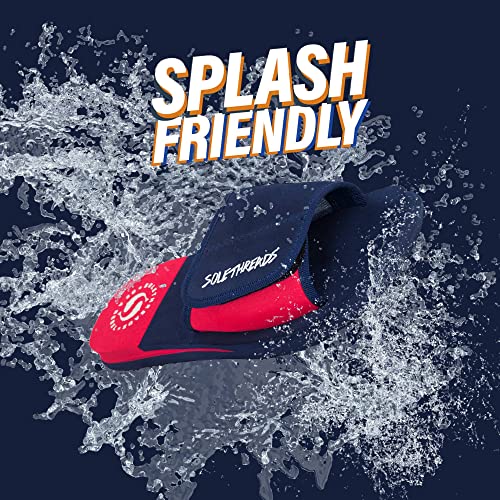 SOLETHREADS FREEWAY Slides Velcro Adjustable Strap Cushioned Footbed Comfy Slippers Flip Flops for Men