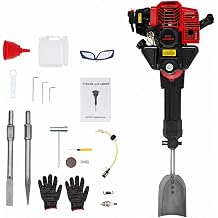 52CC Tree Digging Machine 1900W 2-Stroke Gas Powered Trench Digger Portable Trees Excavator Handheld Planting Shovel with 3 Heads Tool Kit & Safety Gear for Garden Farm Lawn Digging Planting Trenching