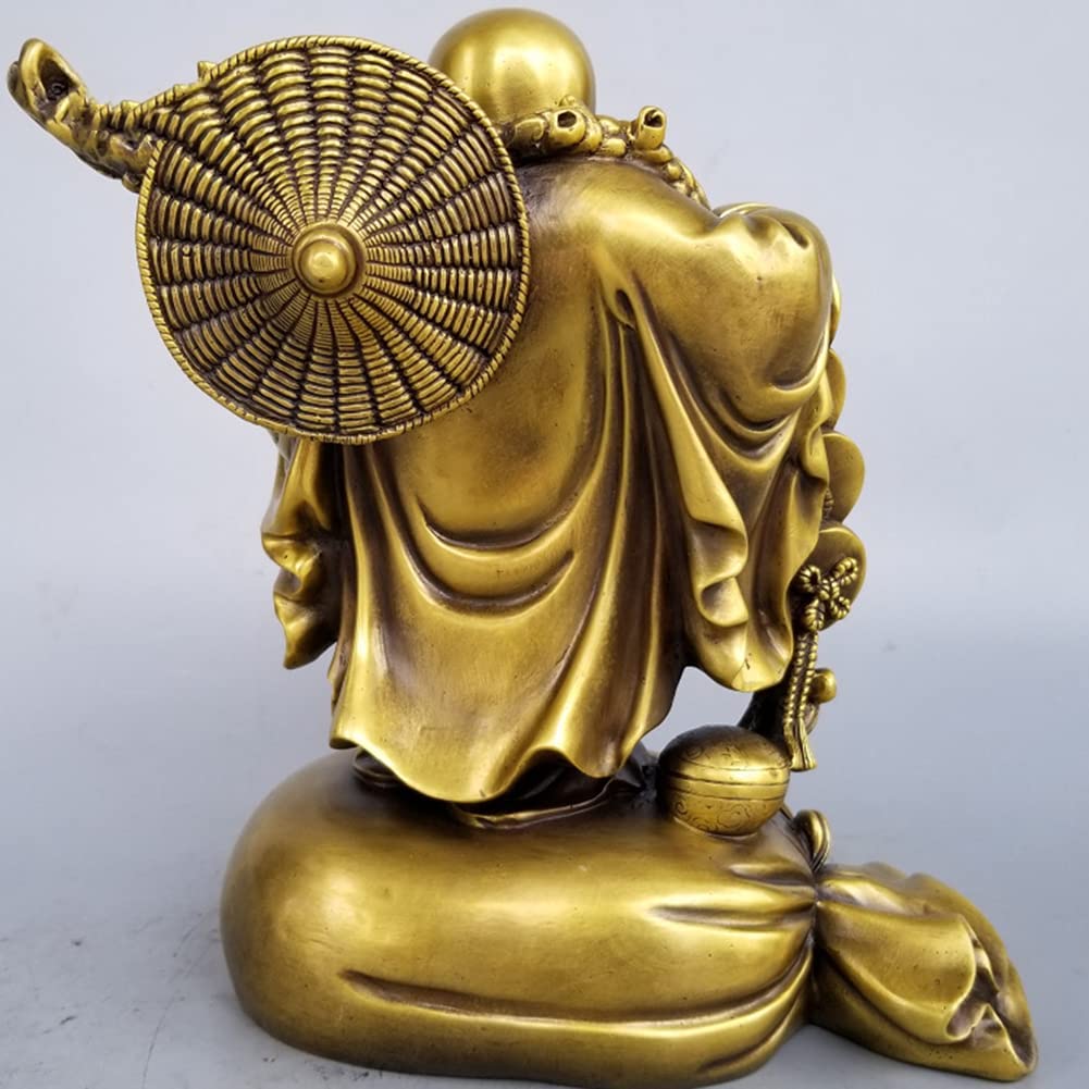 木製 笑顔の仏像 彫刻 約60cm Amazon.co.jp: 愉快仏笑像- 木質仕上げ大腹仏の快楽の本質- 東