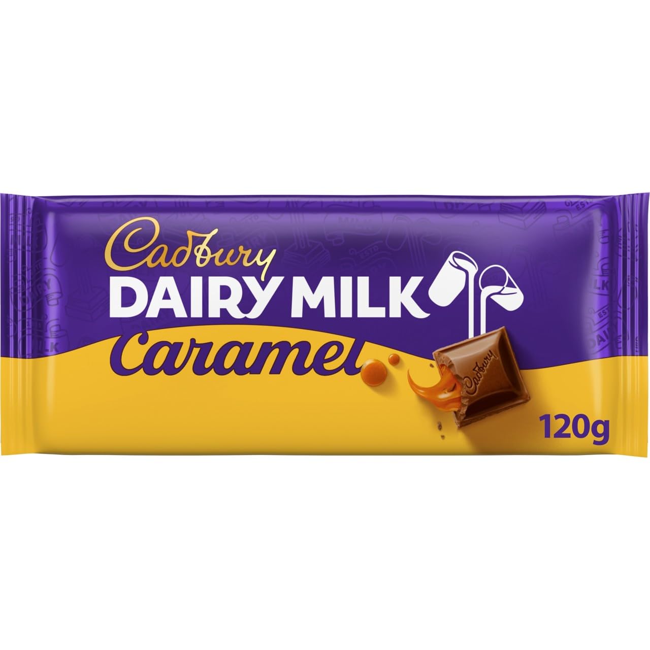 Cadbury Dairy Milk Caramel Chocolate Bar, 120 g (Pack of 1)