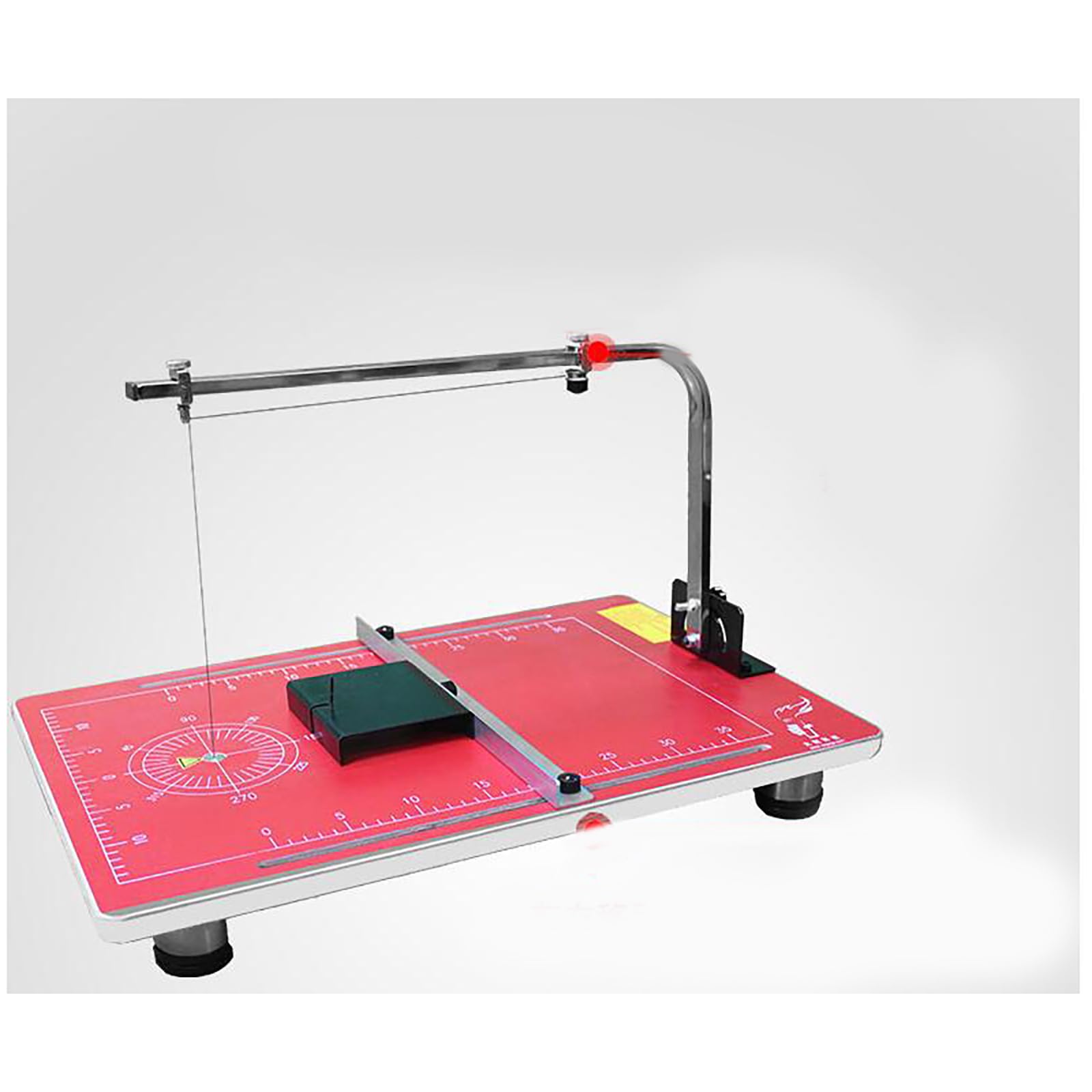 WYDDDARY Vertical Hot-wire Foam Cutting Machine Hot Wire Foam Cutter with 15x22.8inch/38 * 58cm Red Table for Foams Sponge Pearl Cotton KT Board 110V 36W