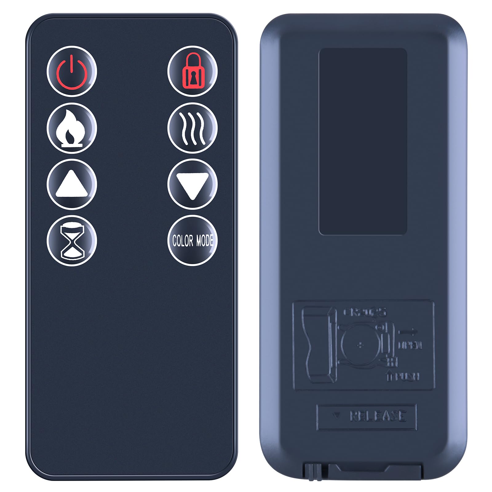 TCNOUMT Remote Control Replacement for Various Brand Recessed Wall Mounted Electric Fireplace Heater,Compatible with Various homedex vebreda U-MAX alpaca dimplex glitzhome DANReLaX zokson JINLLY