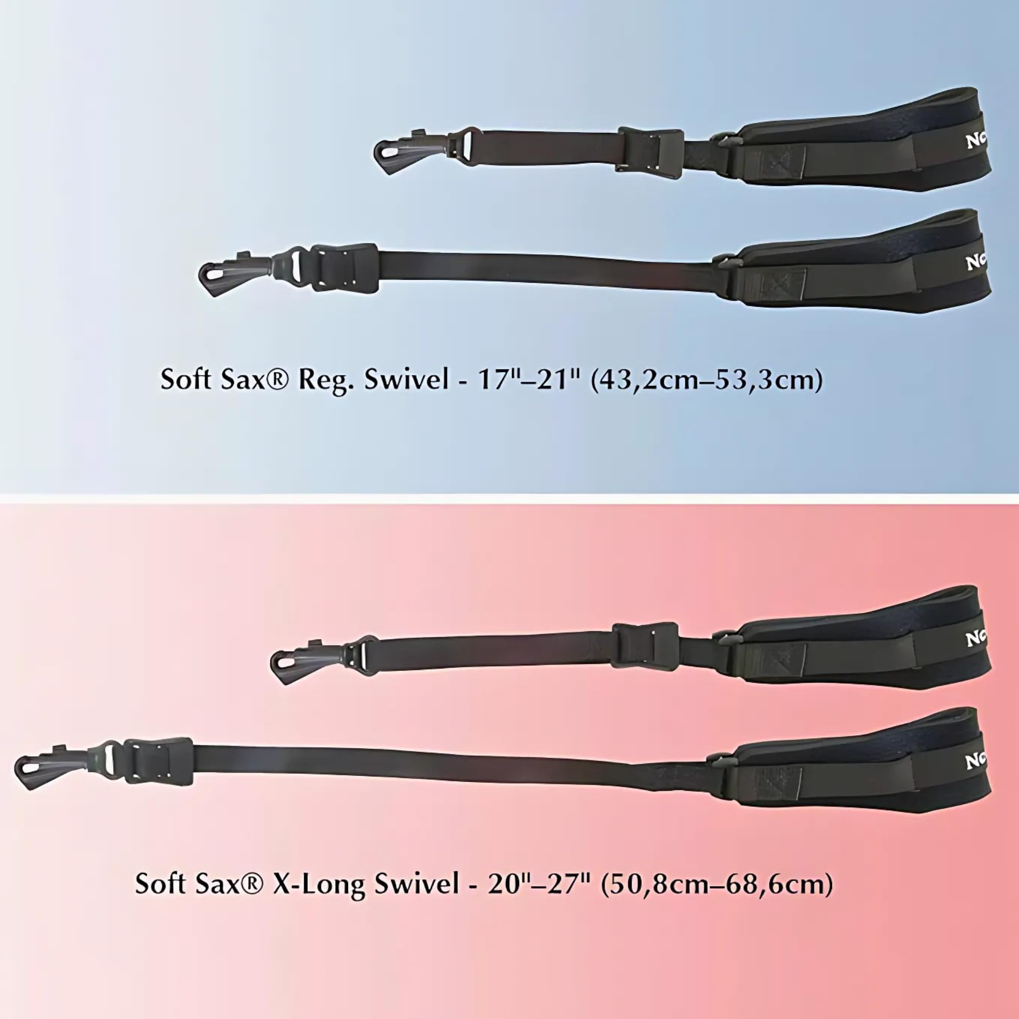 Sangle souple Neotech pour saxophone X-Long noir