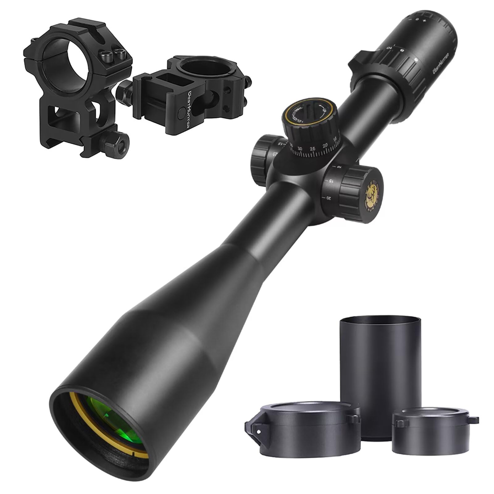 WestHunter Optics HD 6-24x50 FFP Lunette de Visée de Chasse 1/10 MIL Tube 30 mm Premier Plan Focal