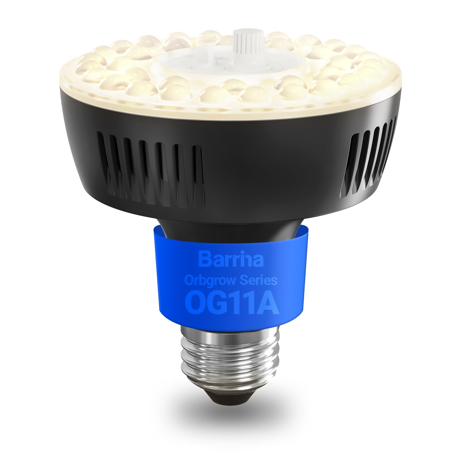 Barrina OG11A Grow Light Bulbs for Indoor Plant, 4000K 11W, 1 Pack, Black