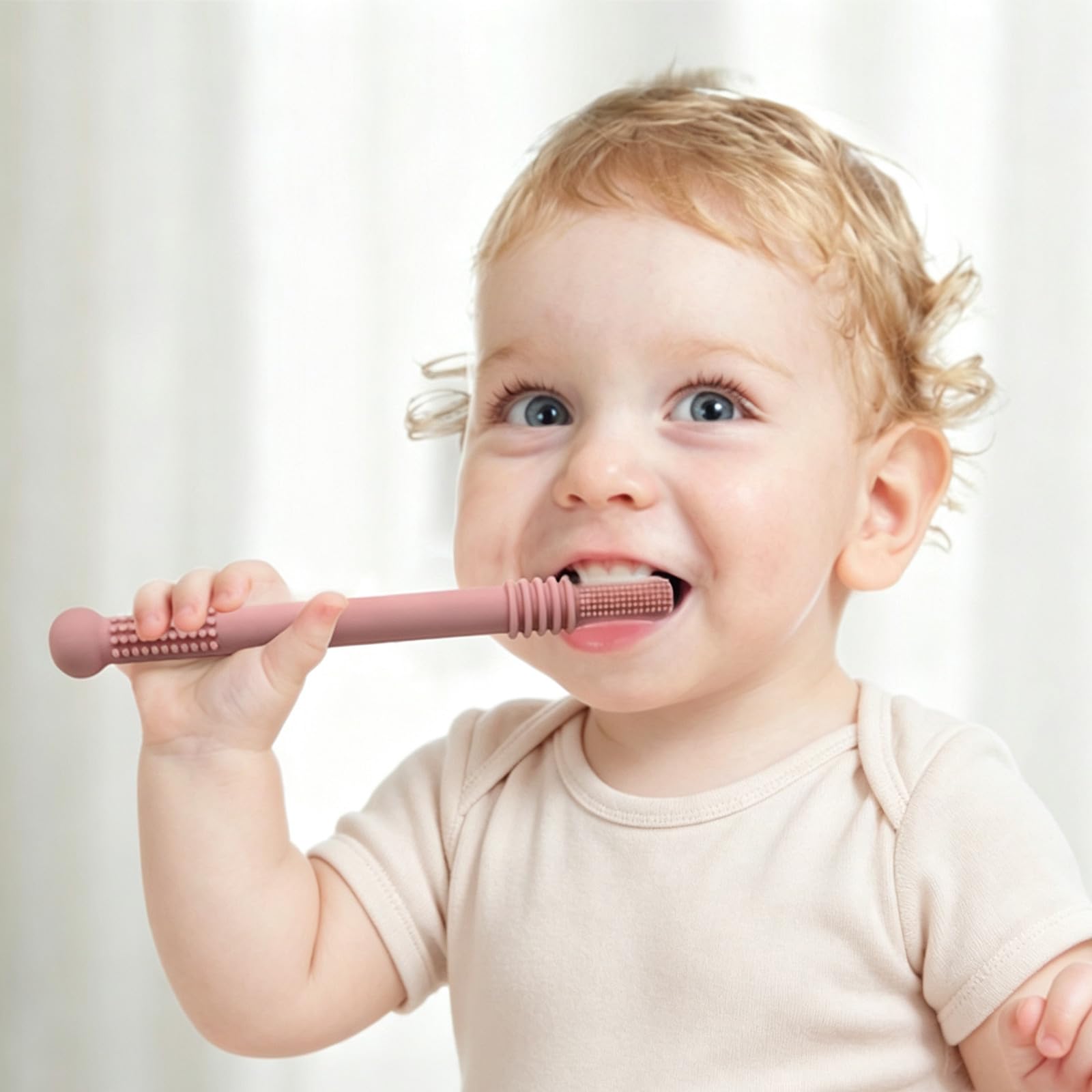 POPETPOP Tubo Dentizione Forato 6 Pezzi in Silicone, Gioco Masticabile | Straws per Eruzione Dentale, Confezione da 6, per Ragazzo Ragazza e Adulti, Regalo Compleanno o Shower