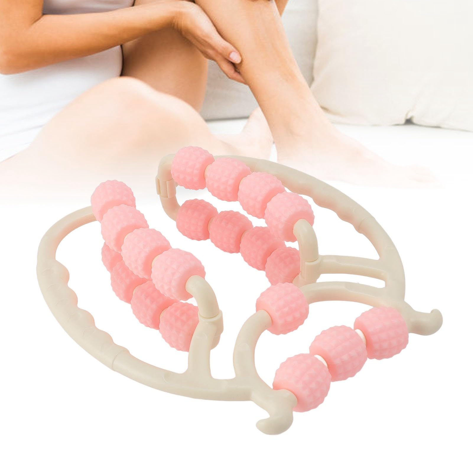 Rodillo circular para puntos gatillo musculares: herramienta ergonómica de masaje de tejido profundo para pantorrillas, piernas y brazos. Reduce el dolor muscular y mejora la flexibilidad.