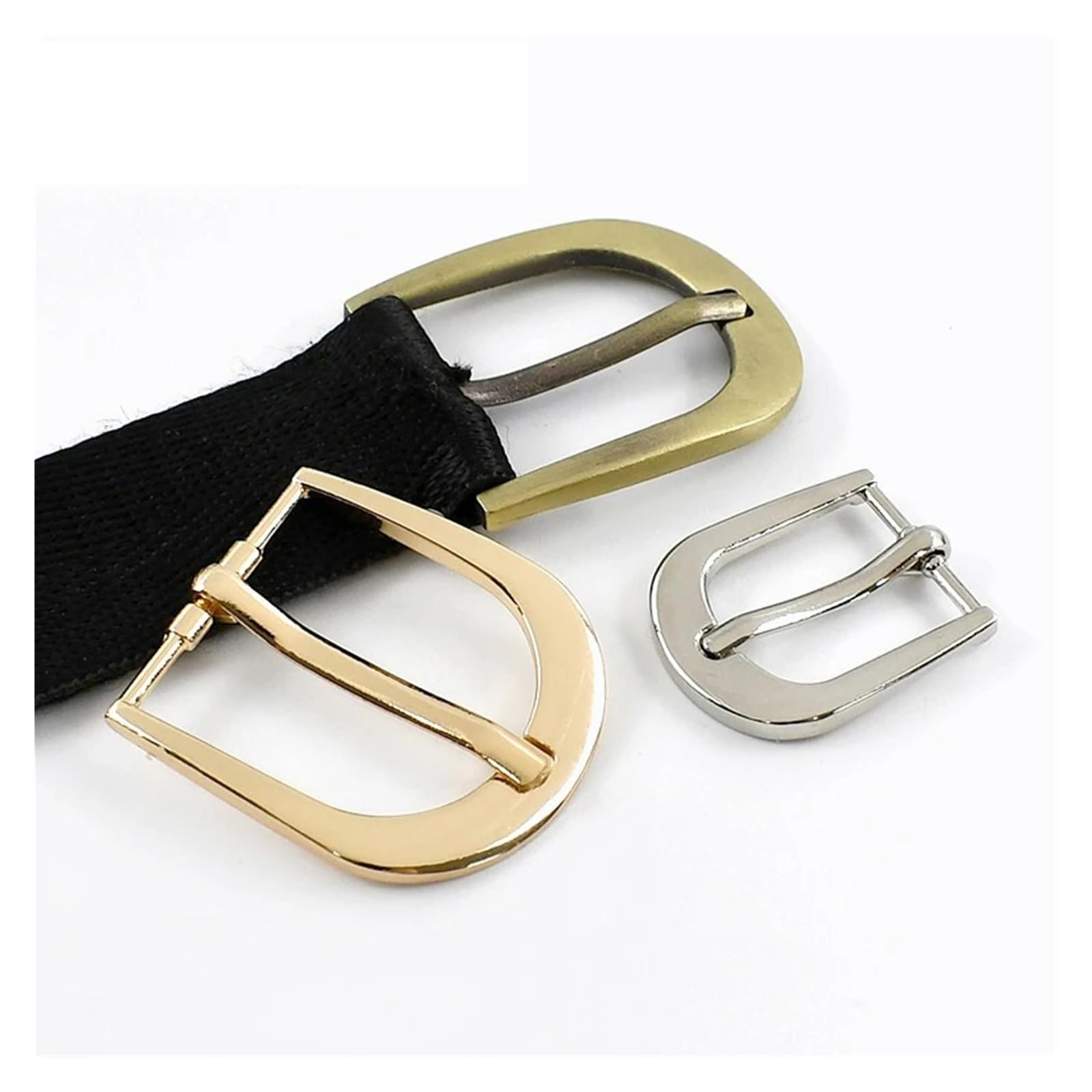 5/10 Pezzi di Fibbie in Metallo for Borse, Cinturini, Cinture, Ganci for Cinghie, Fermagli for Vestiti, Accessori for Cucire Fai da Te(LightGold,38mm-10Pcs)