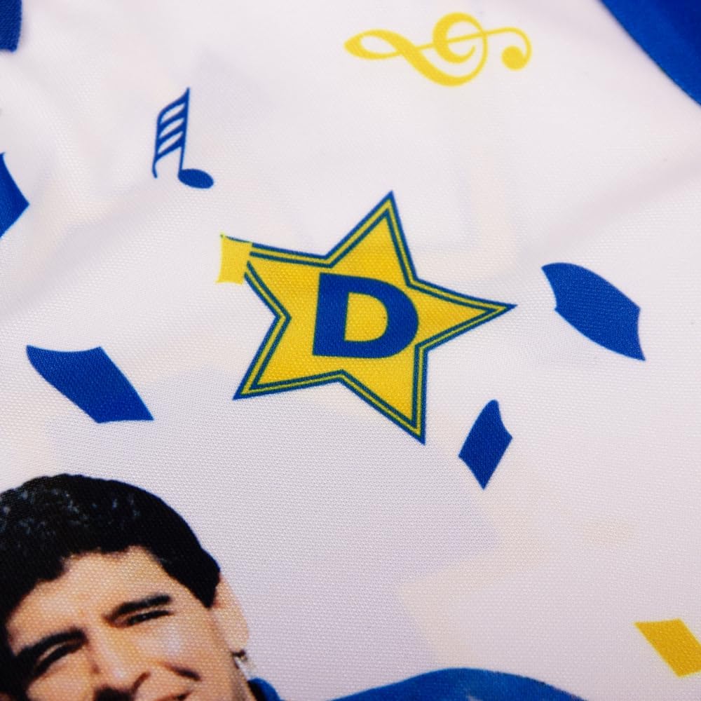 COPA - Maglia da Calcio - Uomo - Ufficiale Bootleg Maradona x Manica Corta - Bianco - 100% Poliestere