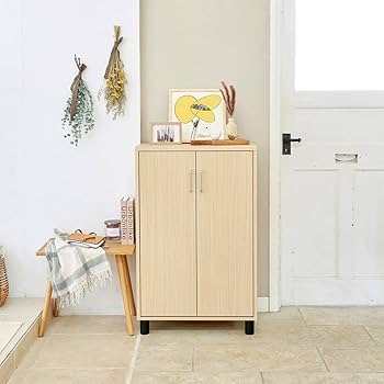 Amazon｜白井産業 下駄箱 シューズボックス 玄関収納 木製 追加