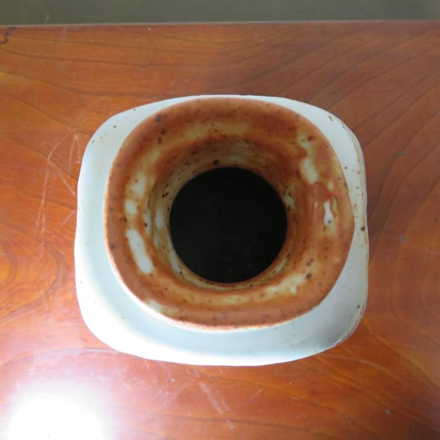 Amazon.co.jp: 志野焼 花瓶 銘 康元窯 佐藤康元 共箱 一輪挿し