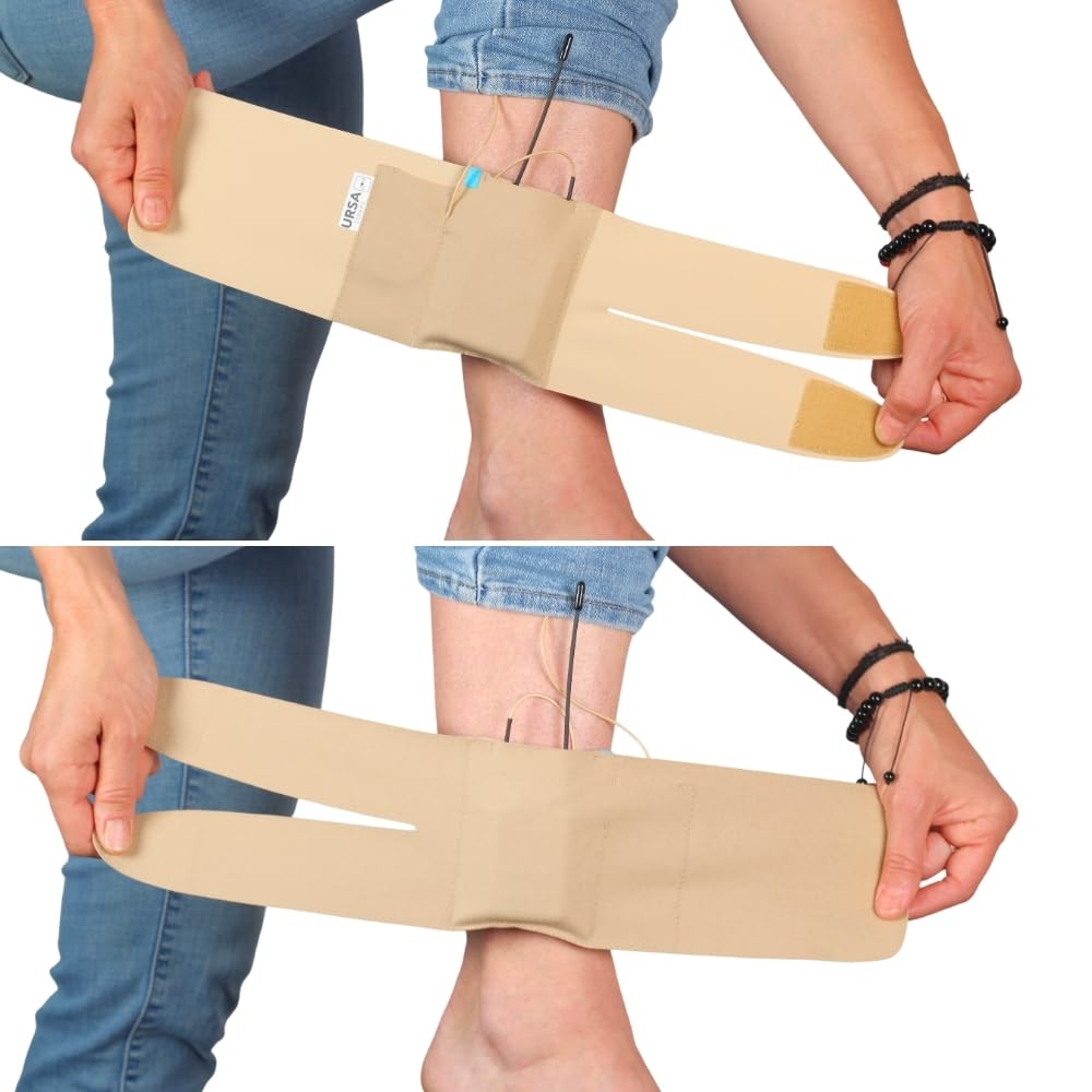 URSA Ankle Straps: Low-Profile, Soft, Stretchy & Breathable Transmitter Straps for Location Sound, Theatre, Wedding Shoots & More (Beige, Ankle)