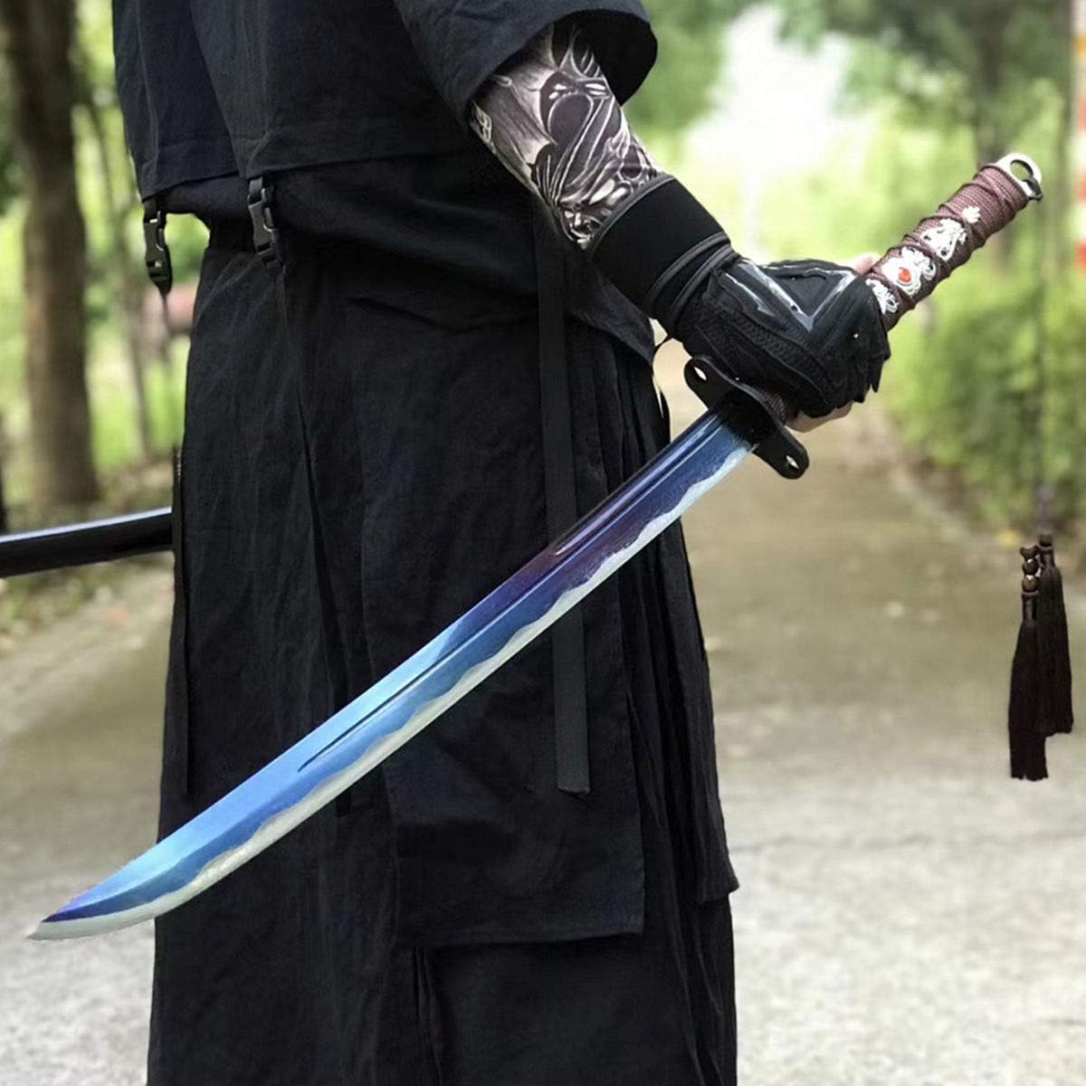 Buy Lqbj 36 Inch Katana Samurai Sword Japanese Full Tang 1095 T10 Carbon Steel Sword Handmade Full Sharp Samurai Sword Katana Online In Turkey B08lgkvcs8