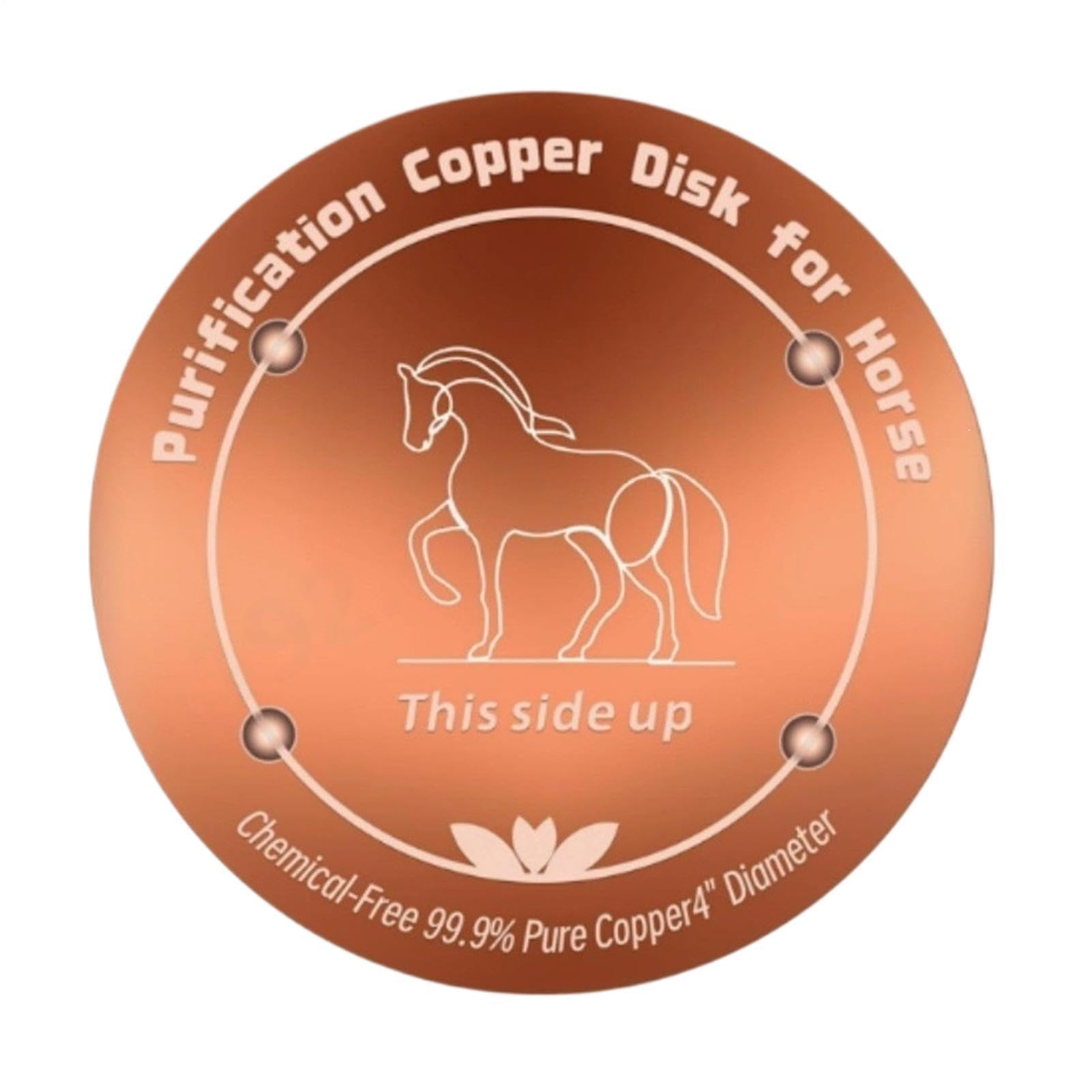 Animal Purification Disc | Weather Resistant Copper,Horse Bird Bath Disk - for Outdoor Birdbaths Troughs Pools Livestock Farms Ranches