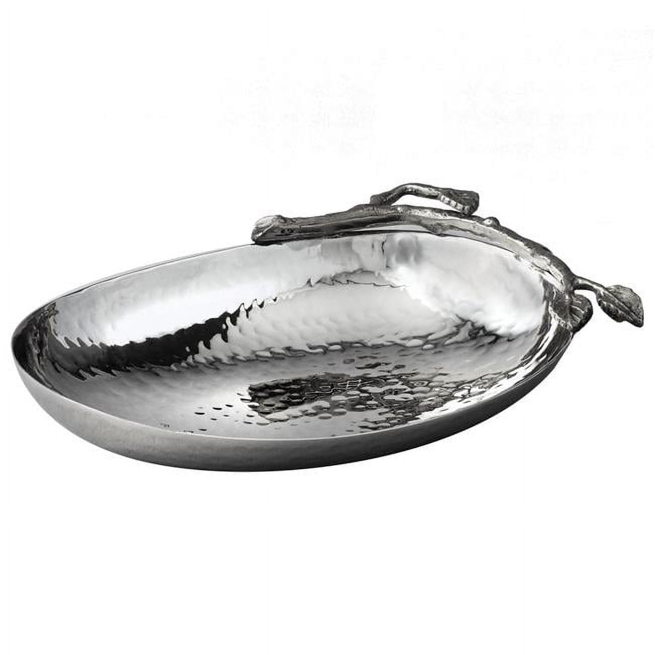 212 Main Sparkle Silver Leaf Nut Dish
