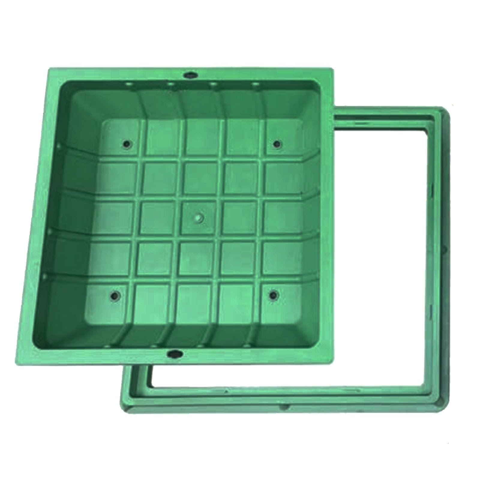 Tapa Arqueta, Tapa de Alcantarilla, Orificio para Asa, Placa Cubierta Extraíble, Flexible y Duradera, Adecuada para Aceras/patios(60x60cm/24x24in)