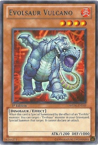 Yu-Gi-Oh! - Evolsaur Vulcano (PHSW-EN019) - Photon Shockwave - Unlimited Edition - Rare