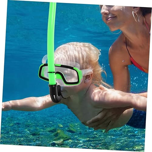 Miniatura 3 de Mikikit Juego de máscara de snorkel con aletas de natación, equipo de esnórquel para edades, lente resistente a los impactos, gran ángulo de visión,