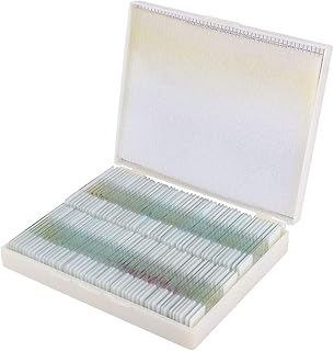 Basic Biological Supply, Plastic Casse Prepared Biological Section Slide Set for Basic Biological Science Education 100 Slides