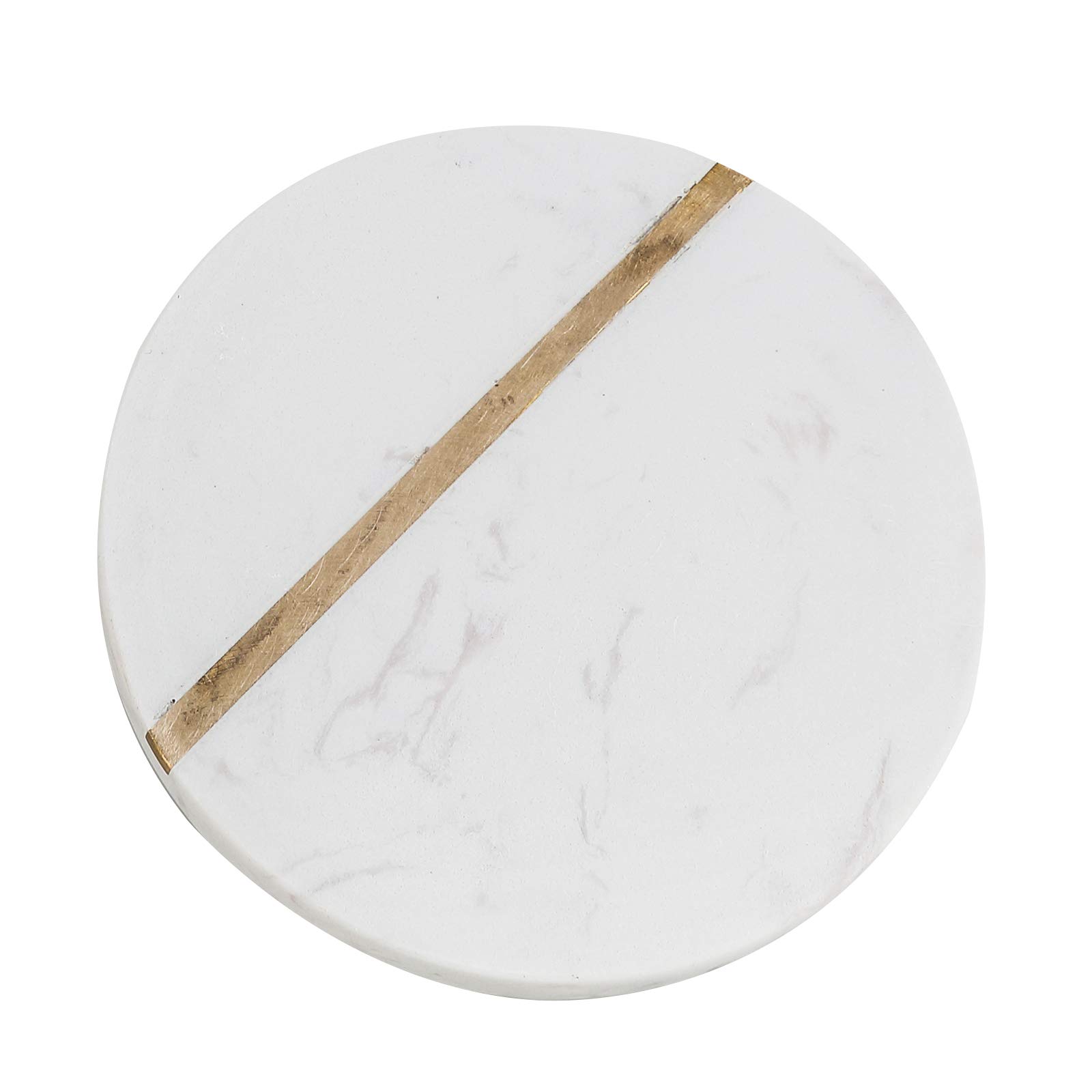 ACKEIVTO Marble Round Tray Jewelry Dish Trinket Tray Small Ring Dish Gift Office Desk Accessories Home Office Decor