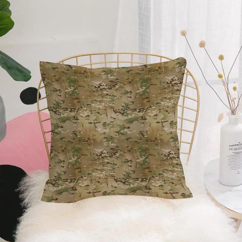HYOSXW Cushion Cover,Throw Pillow Case Home Decorative for Living Room Bedroom Sofa Chair 16X16 Inch,Fashionable camouflage pattern.,Pillowcase 40X40cm