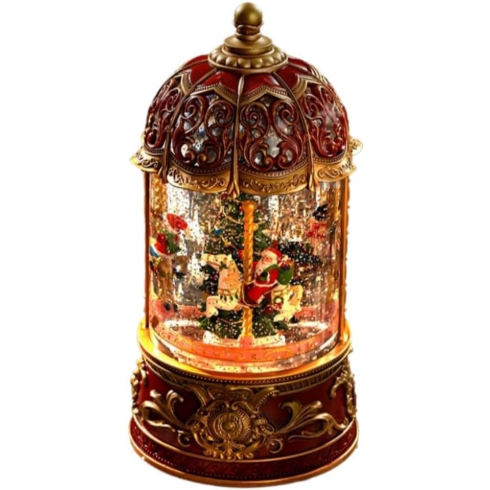 Amazon.co.jp: Sailozai クリスマスカルーセルオルゴールクリスタル
