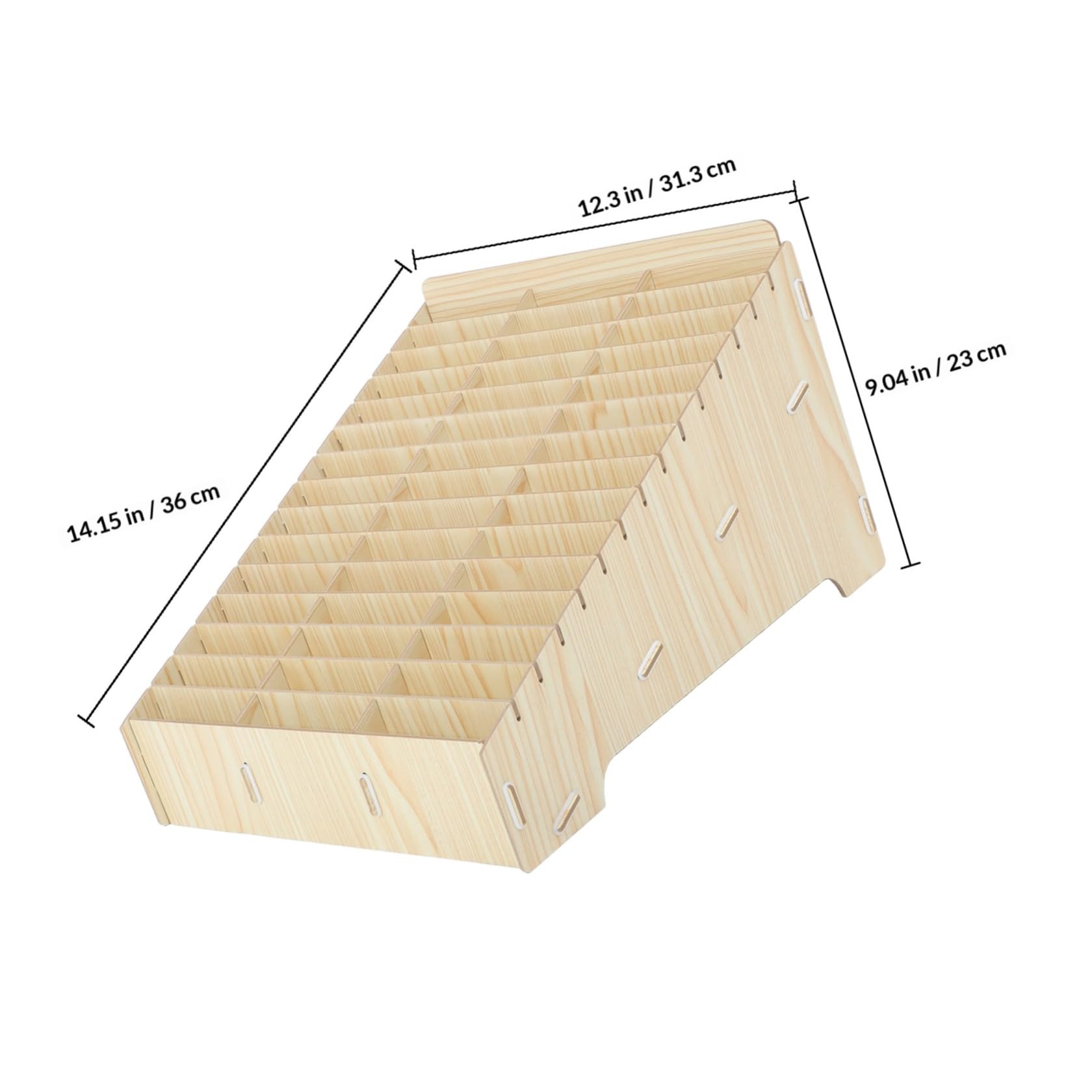 Scatola Organizer per Scrivania in Legno Scomparti Multipli per Gestione Cellulare, Accessori per Ufficio per Back To School Party e Uso in Aula