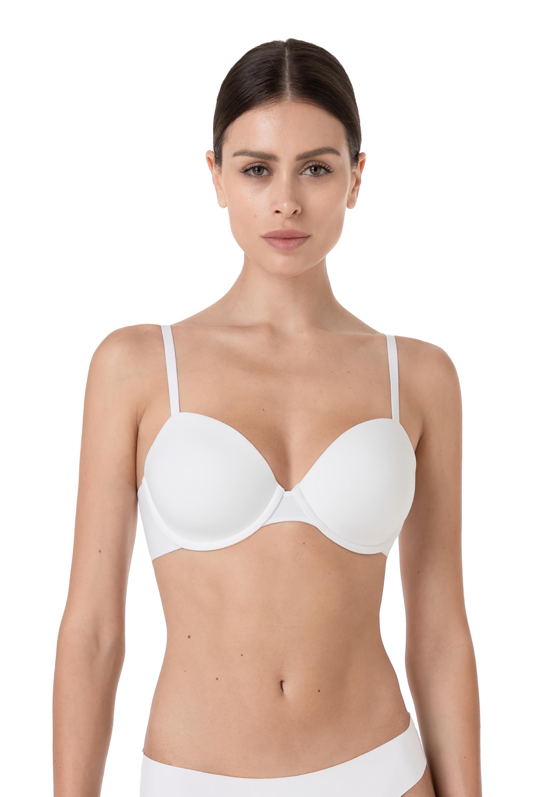Lovable Reggiseno Imbottito con Ferretto in Microfibra | Effetto Lifting e Invisibilità | Comfort e Sostegno | Intimo Invisible Essence Donna
