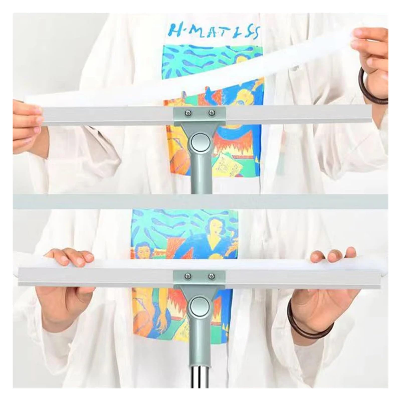 Inodoro Cuarto De Baño Limpiaparabrisas Escoba Mágica Barrer | Mopa doméstica for limpieza de pisos, artefacto de silicona, raspado de suelo(52cm with 2 strips)