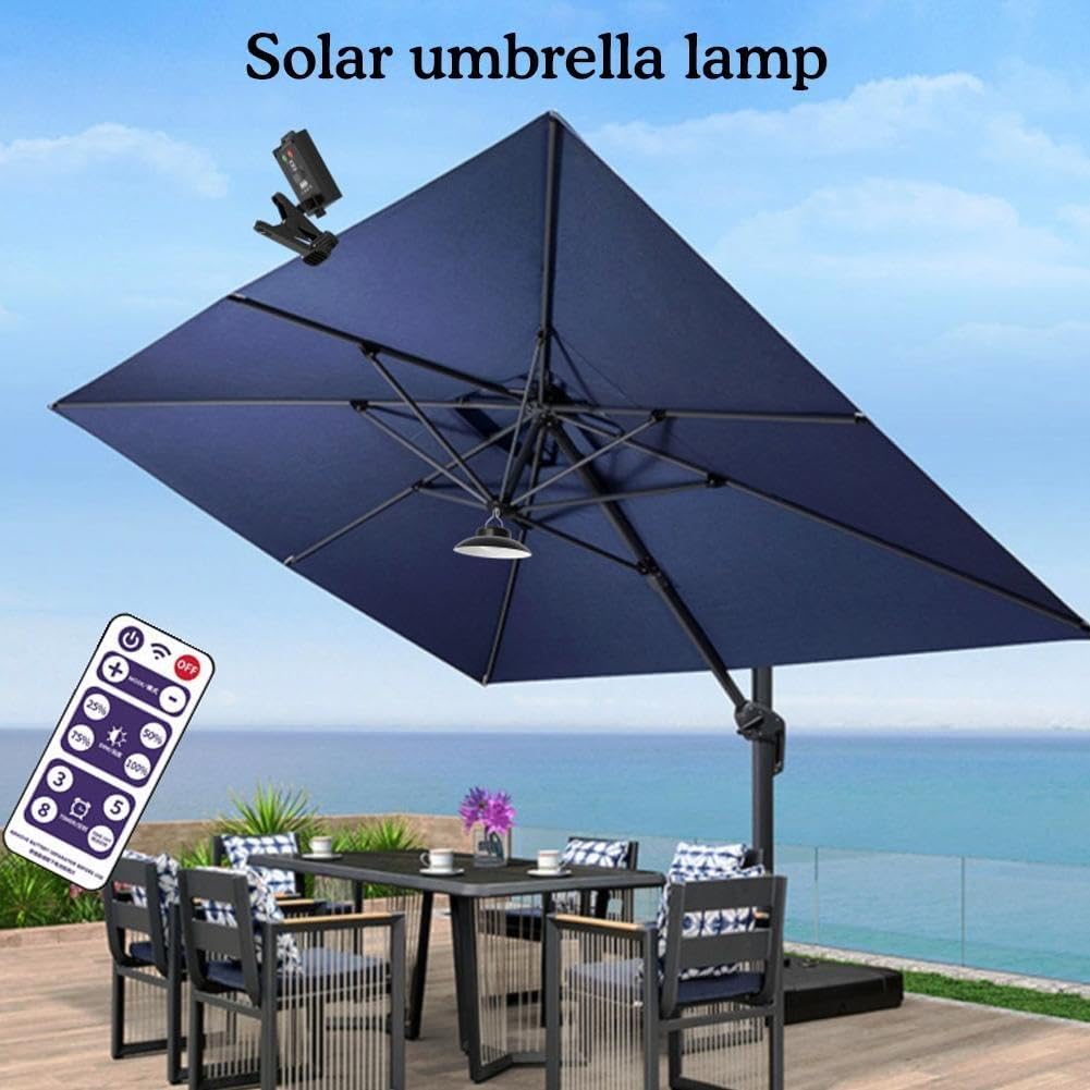 Luci Per Ombrellone Da Patio - 24+4 LED, Senza Fili, Per Esterno E Campeggio - Foto 8