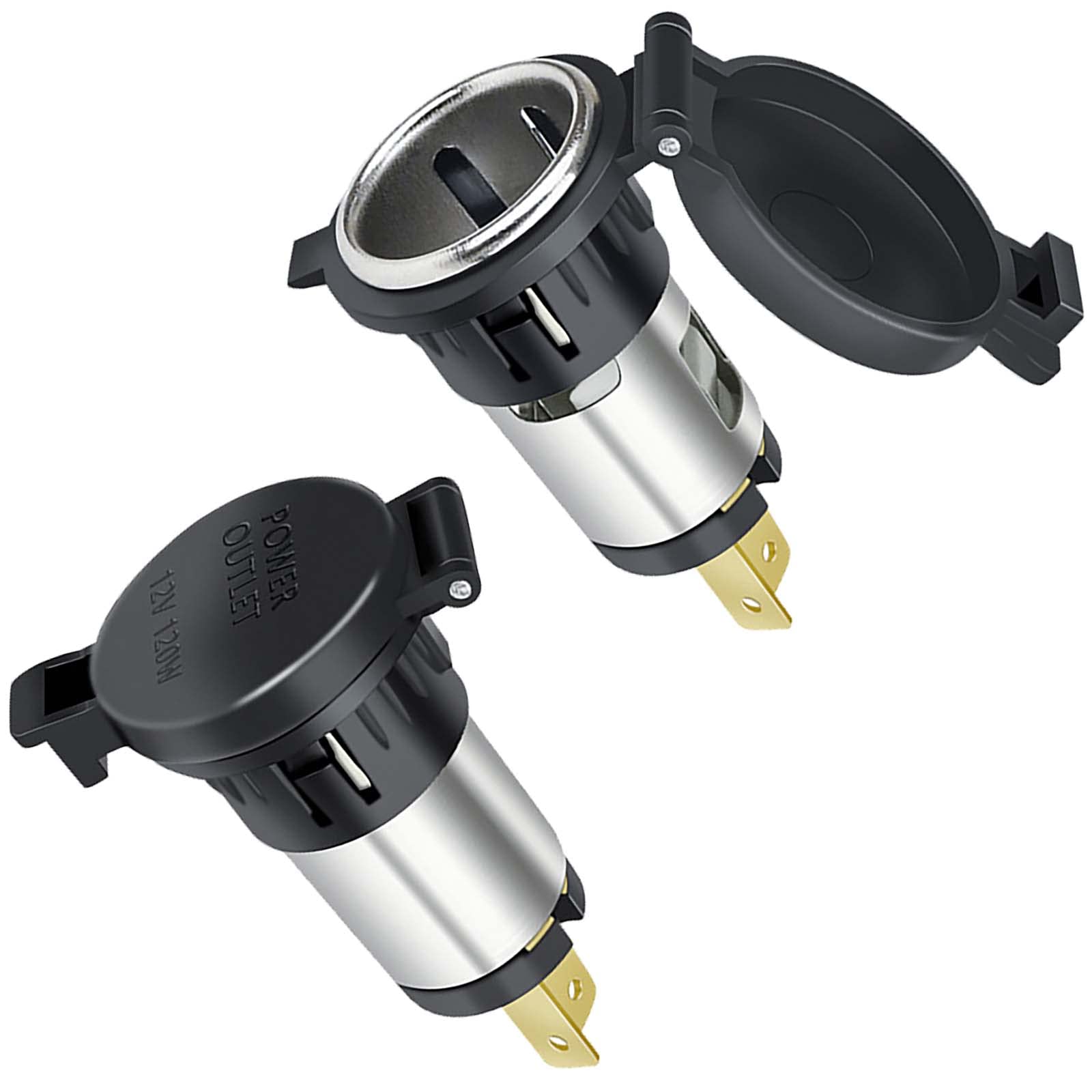 Amazon.com: Leehitech Cigarette Lighter Socket 12V 120W Car Cigarette  Lighter Socket Automotive Replacement Splitter Power Adapter Waterproof  Plug Outlet Socket Parts for Motorcycle Car Boat Tractor ATV RV 2pcs :  Automotive
