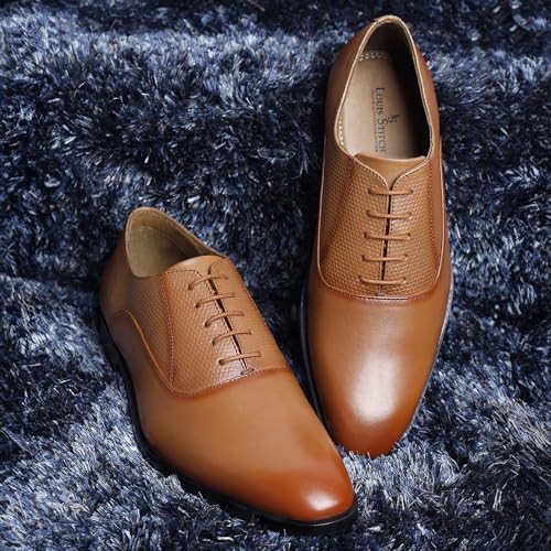 Image of LOUIS STITCH Men's Derby Formal Shoes| Handmade Italian Leather Shoes for Men (LSEUPLDY)