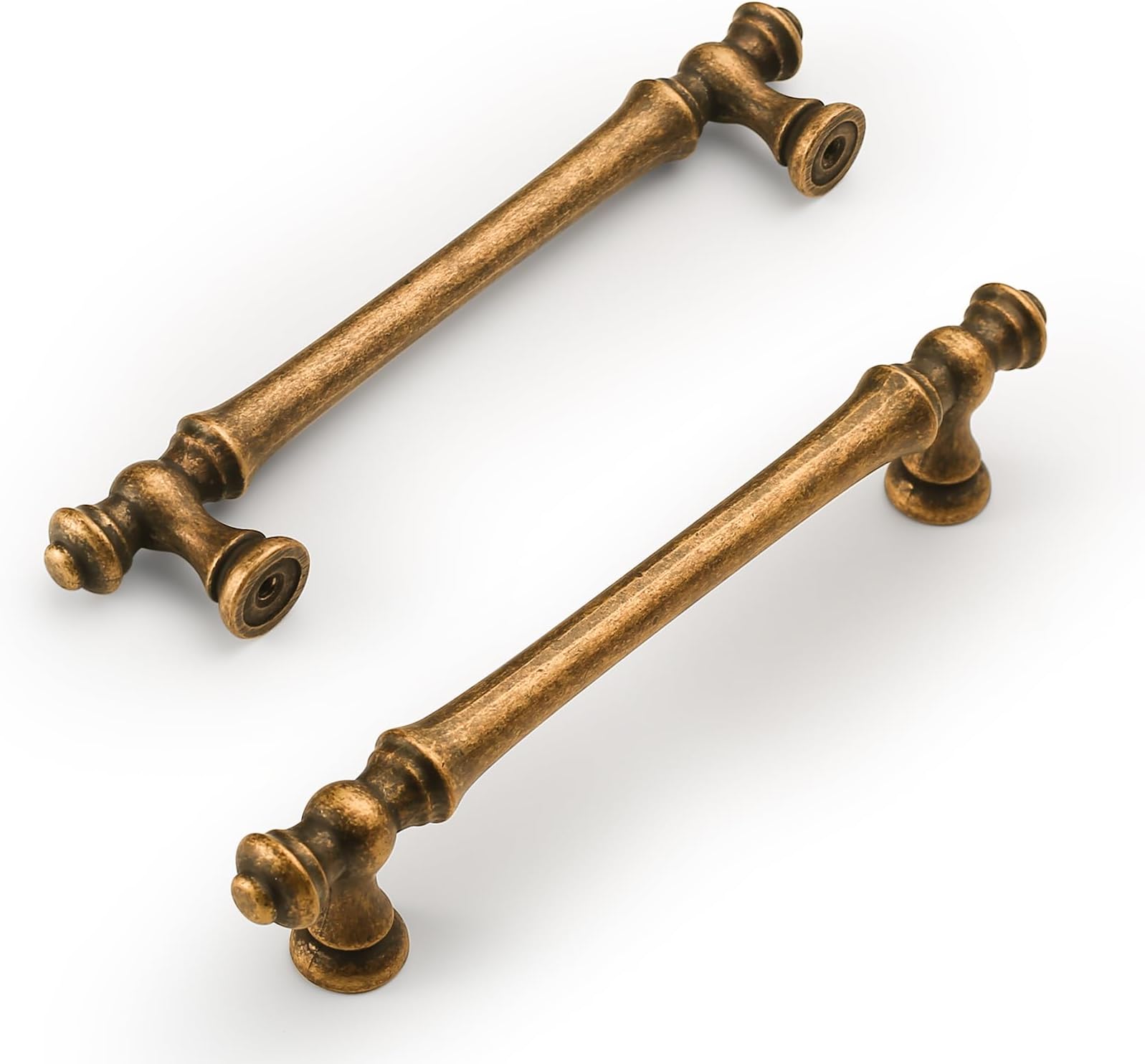 Asidrama 10 Pack 5 Inch(128mm) Antique Brass Kitchen Cabinet Handles ...