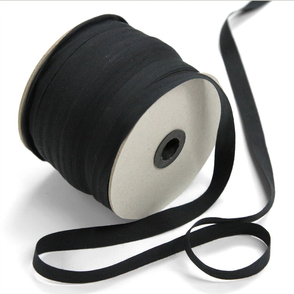 110 Yard Roll of Tailor's 1/2 Edge Tape (Non-Fusible), 100% Cotton, Black