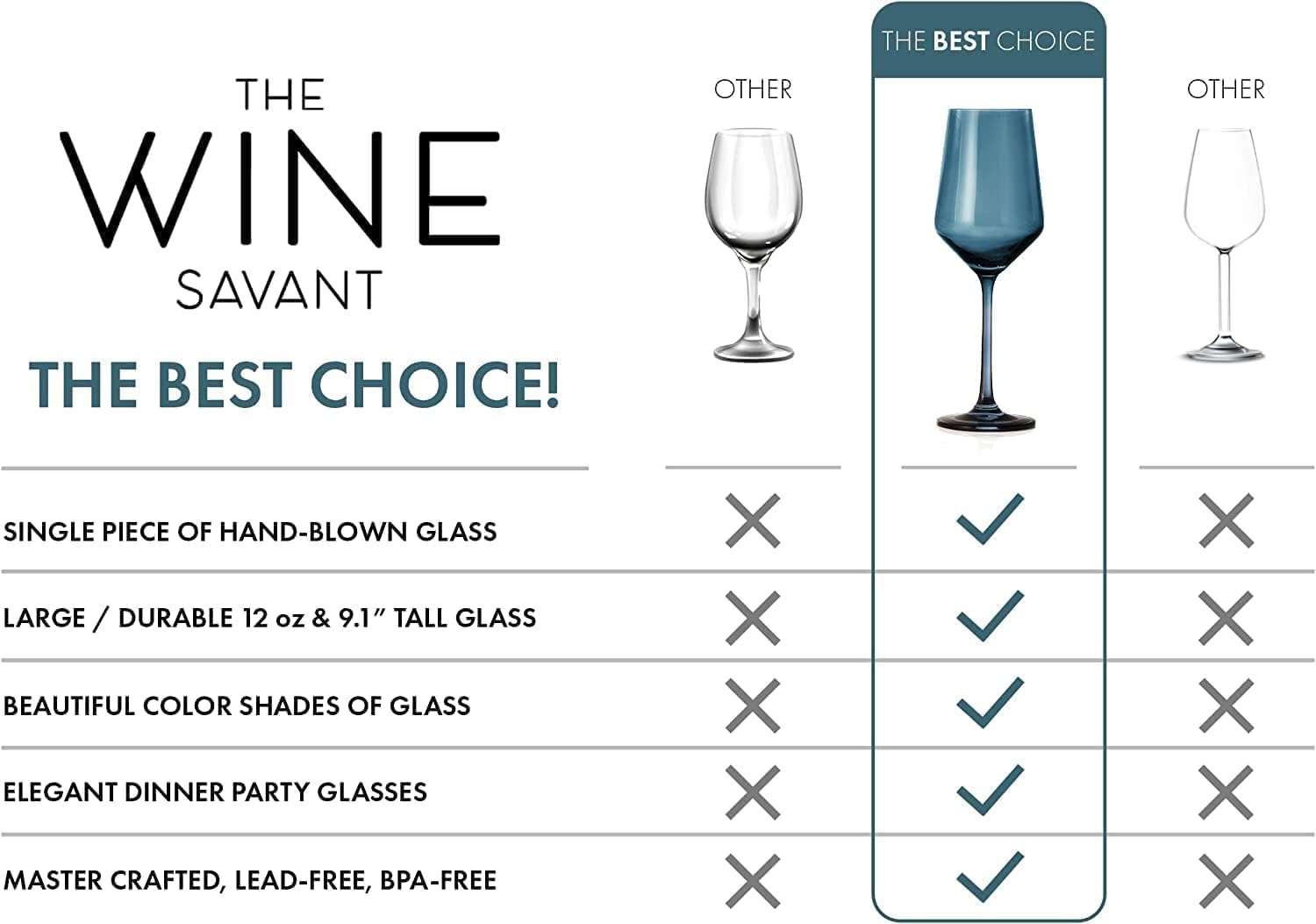 Red Rose Colored Wine Glass Set, Large 12 oz Glasses Set of 6, Unique Italian Style Tall Stemmed for White & Red Wine, Water, Cocktail, Margarita Glasses, Color Tumbler, Gifts, Beautiful Glassware - Image 3