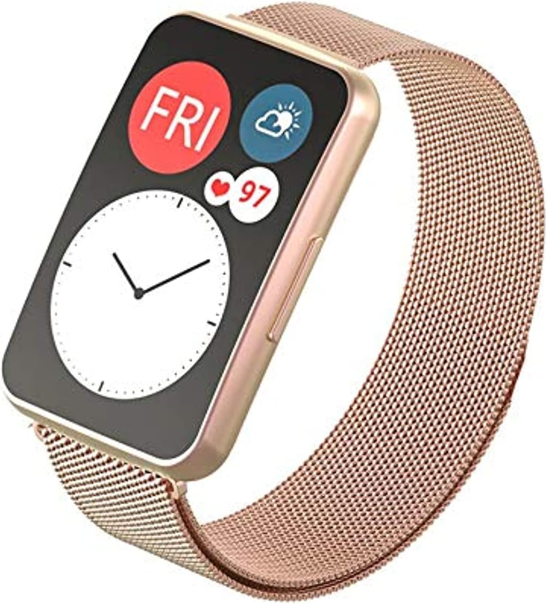DadoReplacement Milanese Band compatible with Huawei Fit Watch, stainless steel strap