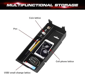 Amazon.com: x xotic tech Interior Center Console Armrest Black