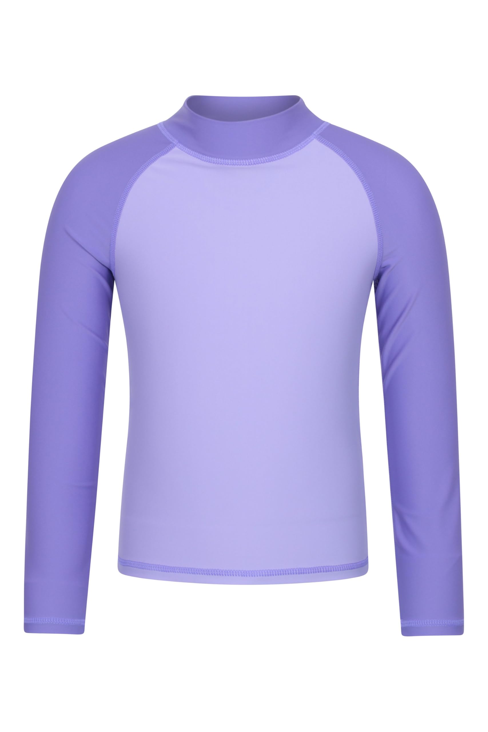 Mountain Warehouse Light Purple Kids Rash Vest - Uv Protection Rash Guard, Long Sleeves Childrens Rash Shirt, Flat Seams, Quick Drying, Stretch Fabric - Spring Summer, Swimming Kids Size 5-6 Years