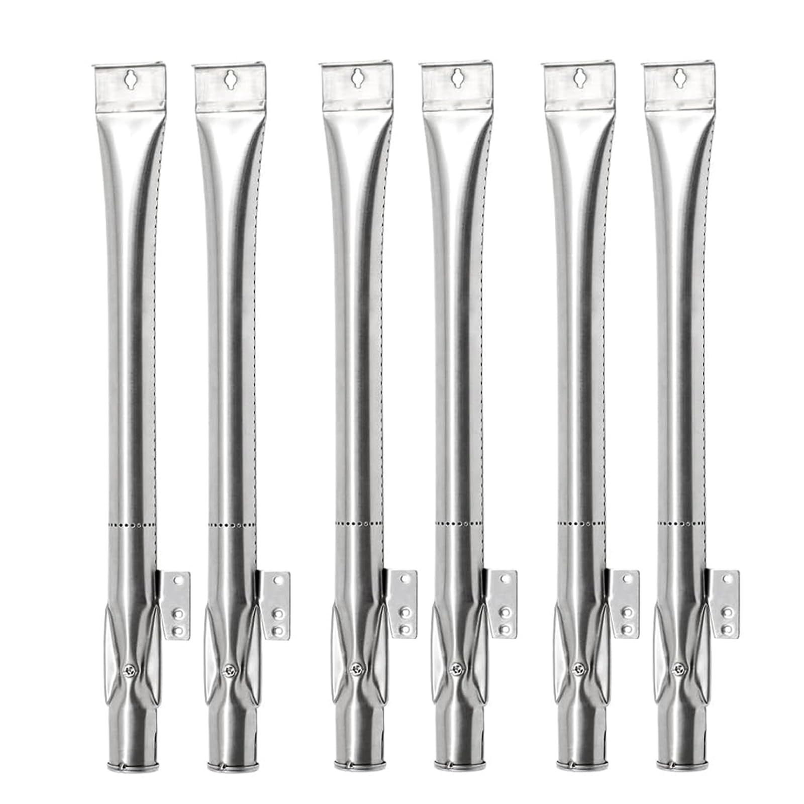 Criditpid Grill Burner Tubes Replacement for Nexgrill 6 Burner 720-0898 720-0898A, Nexgrill 720-0888 720-0888N 720-0830H 720-0783E, Gas Grill Pipe Burners for Kenmore, Kitchen Aid, BBQ Pro.(6 Pack)